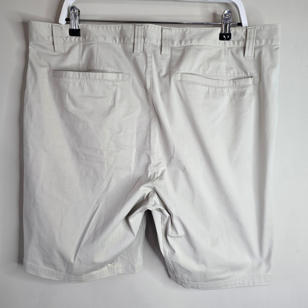Rhone Commuter Shorts Mens 38 Lt Gray Khaki Performance Stretch Chino Athletic - Picture 2 of 6